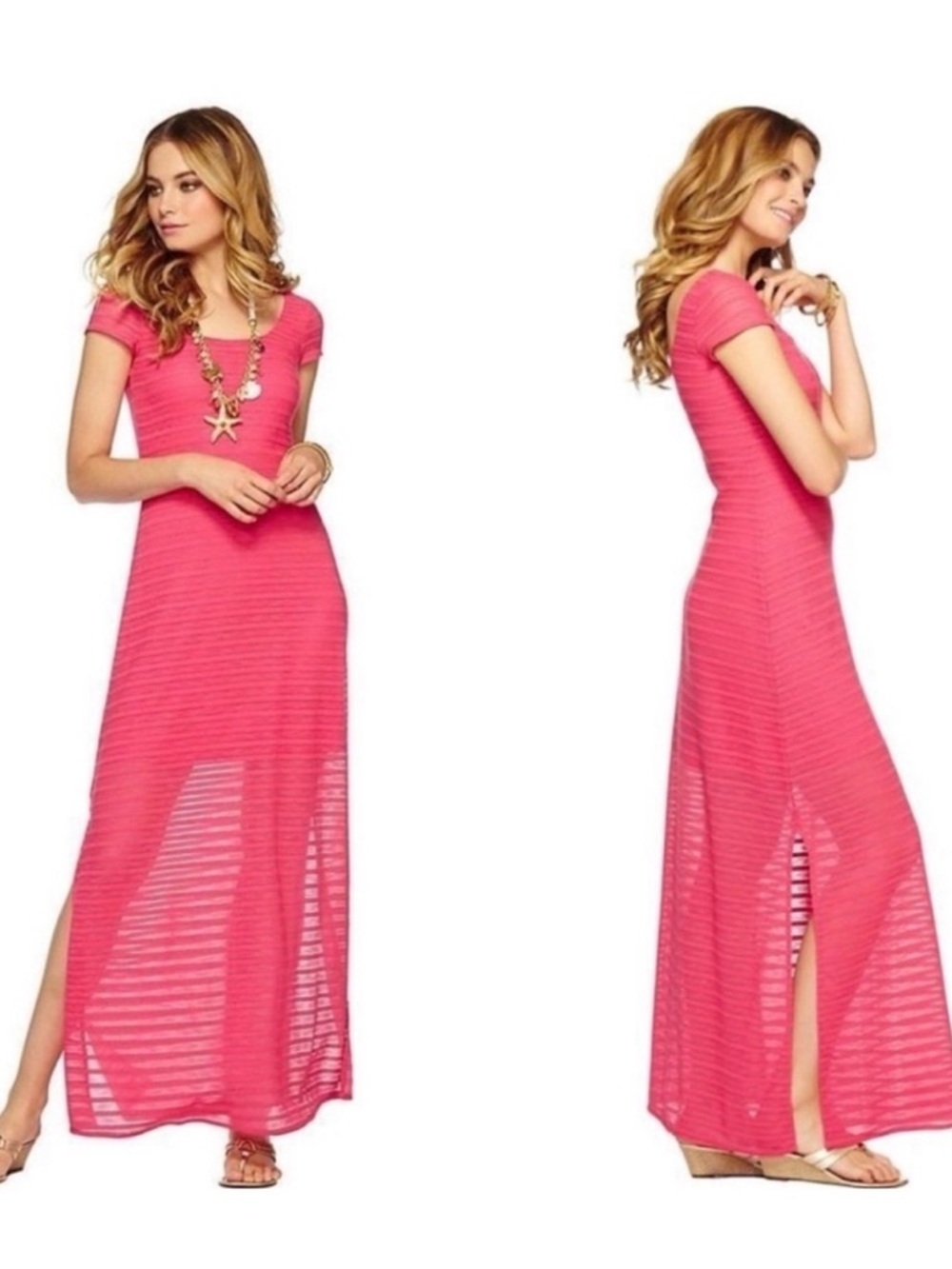 Lilly Pulitzer Ramsay Dress in Lipstick Pink Barbiecore Coquette Girl Palm Beach - Picture 8 of 8